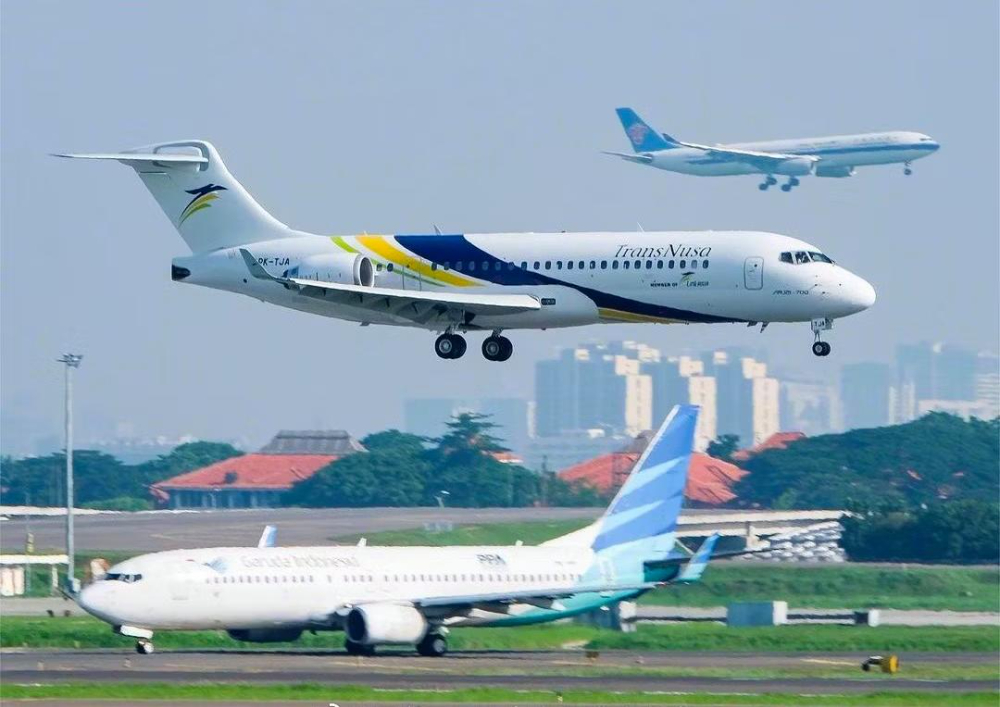 國(guó)際航線印尼航司首次使用國(guó)產(chǎn)ARJ21飛機(jī)